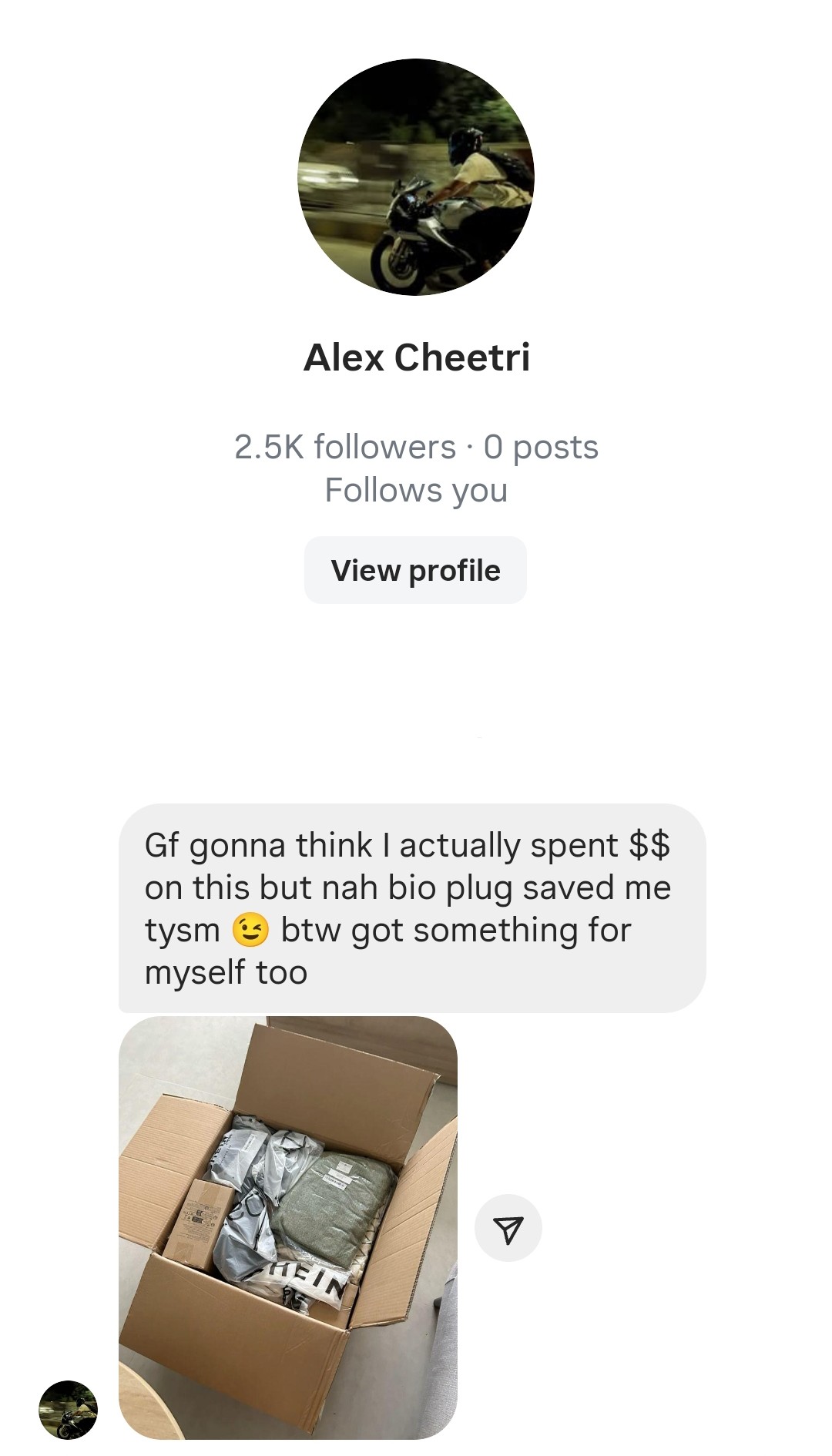 Unboxing Shein package